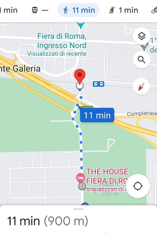 The House Fiera Di Roma Aeroporto Fiumicino Bed & Breakfast Понте Галерия Екстериор снимка